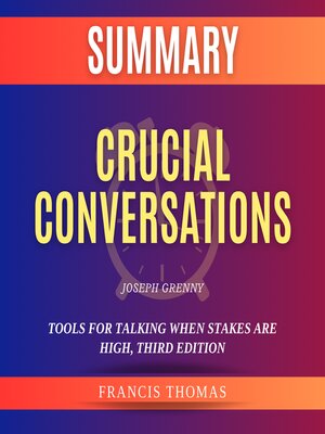 cover image of Study Guide of Crucial Conversations by Joseph Grenny